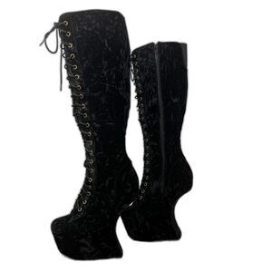 Jeffrey Campbell | Walk Tall | Knee High | Black Velvet | Size 8M